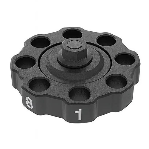 Mejora tu experiencia de recarga con el Precision Turret Press Spare Turret de FRANKFORD ARSENAL, ideal para cambios rápidos y precisión en cada tiro.