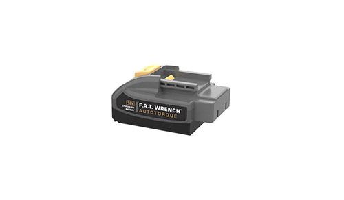 Mantén tu F.A.T. Wrench AutoTorque en funcionamiento con la batería de repuesto de 12V, que ofrece hasta 2 horas de uso continuo y carga rápida por USB-C.