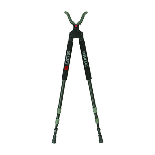 La serie Havoc de BOG™ te ofrece un soporte de disparo estable y portátil, con bloqueo de patas rápido y un yugo USR para comodidad de 360 grados.