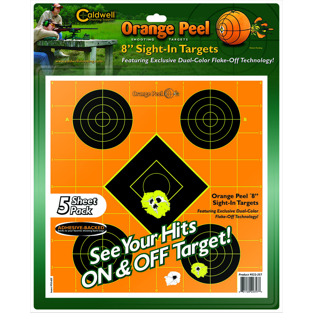 Orange Peel 8" Bullseye: 5 sheets