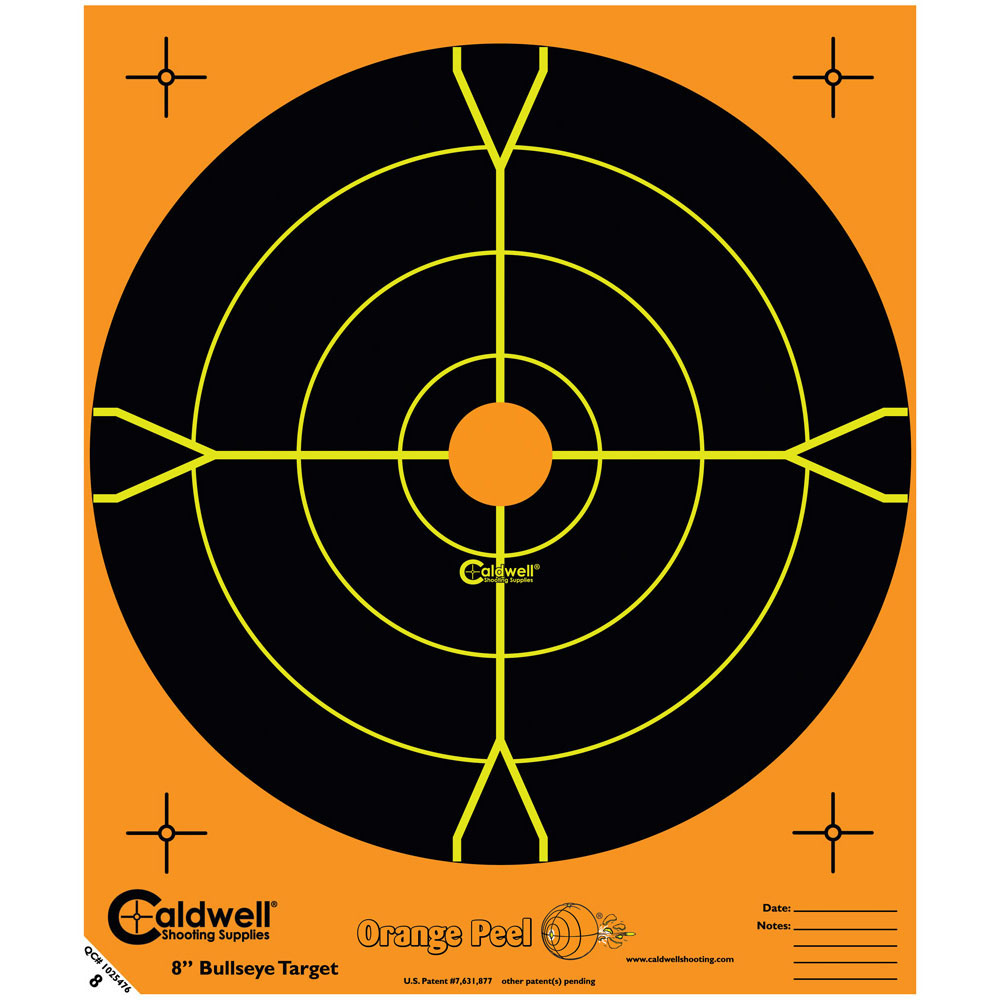 Orange Peel 8" Bullseye: 5 sheets