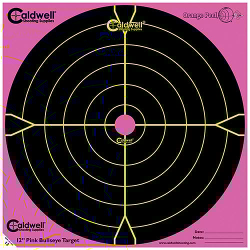 ¡Consigue tu objetivo con los dianas Orange Peel® de Caldwell! Verás tus impactos claramente gracias a su tecnología de doble color, ¡ideal para disparos precisos!