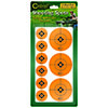 Añade visibilidad a tus dianas con los Caldwell Orange Shooting Spots. 12 hojas con puntos de 1" y 2". Perfectos para mejorar tu puntería. ¡Aprende más! 🎯🟠