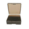Organiza tu munición con las cajas Frankford Arsenal Pistol Ammo Boxes #1007. Almacena hasta 100 cartuchos de .44 Mag./.44 Sp. en una caja gris. ¡Descubre más! 💼🔫