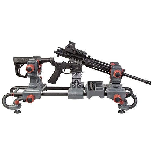 El Tipton® Ultra Gun Vise es modular y adaptable, con pinzas ajustables que aseguran cualquier arma y bandejas resistentes a solventes para trabajos exigentes.
