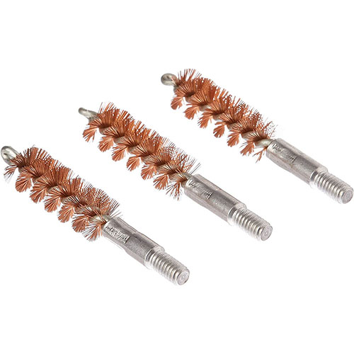 Las brochas de bronce Tipton son imprescindibles para la limpieza de tus armas, ofreciendo calidad superior para calibres 38 y 9mm en un paquete de 3.