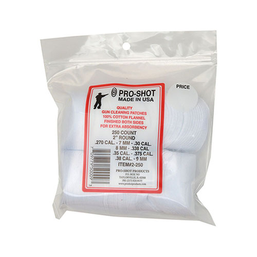 Los parches Tipton de 17-22 Cal son cuadrados de .75