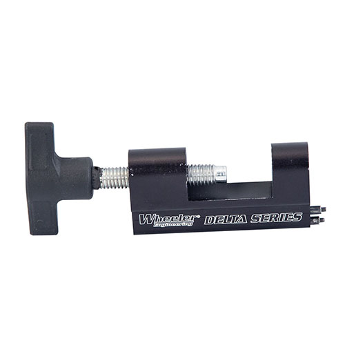 Con la herramienta de instalación Delta Series AR Trigger Guard de Wheeler, cambiar o instalar guardas de gatillo es rápido y fácil, ¡ideal para cualquier aficionado!