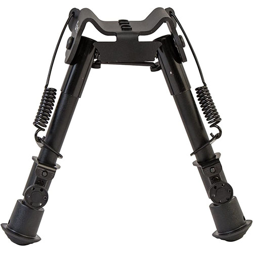 Descubre el Caldwell M-LOK/KEYMOD 6”-9” XLA Bipod: ligero, resistente, con patas de despliegue rápido y pies de goma para una estabilidad inigualable al disparar.
