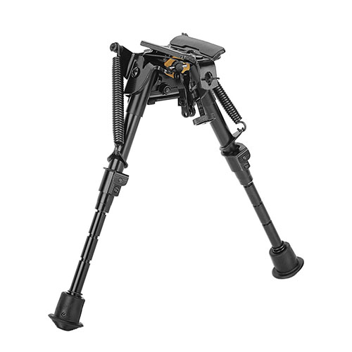 El bipode Caldwell® XLA ofrece soporte estable para disparar, se acopla a casi cualquier arma y tiene patas ajustables en altura, disponible en negro y camuflaje.