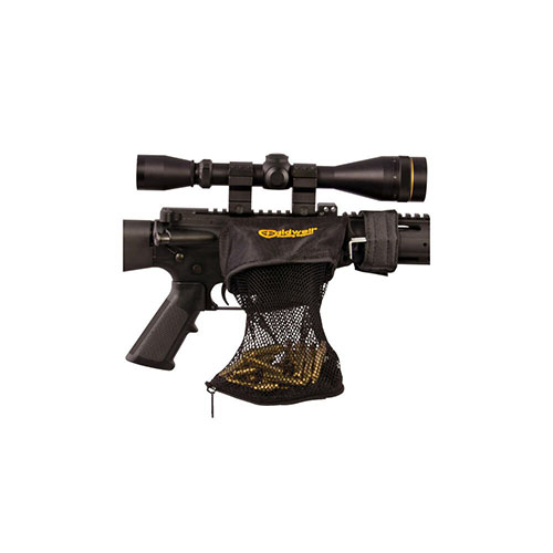 ¿Cansado de recoger casquillos de .223? El Caldwell AR-15 Brass Catcher se sujeta al forearm y captura hasta 30 cartuchos, evitando que se esparzan y protegiéndote.