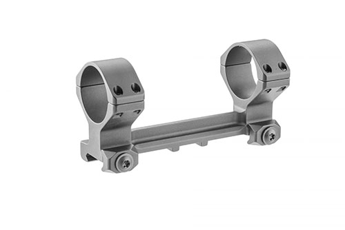 El montura ultraligera ERATAC ofrece resistencia al retroceso, un diseño compacto para rifles de cerrojo y AR-10, y una interfaz sólida para rieles Picatinny.