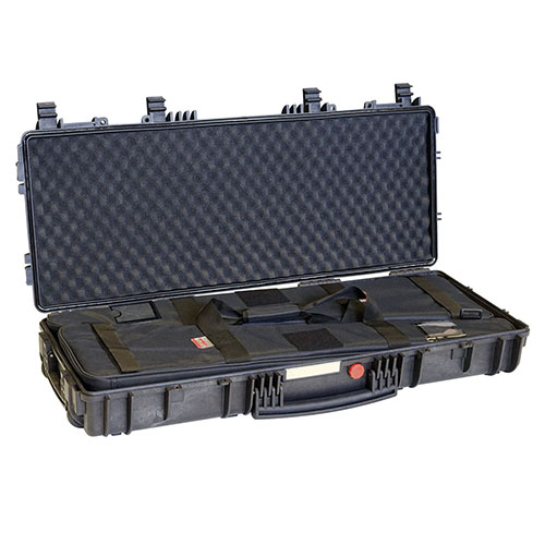 Protege tu arma con la maleta EXPLORER CASES Red 9413: resistente al agua, segura, con bisagras metálicas y espacio para 2 Gunbags. ¡Ideal para ti!