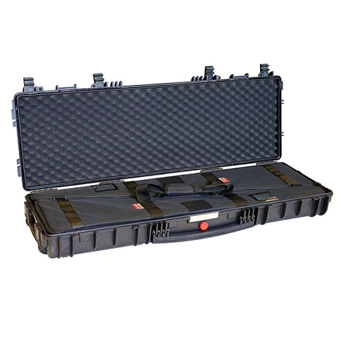 Protege tu arma con el EXPLORER CASES Red 11413, indestructible, resistente al agua, con bisagras metálicas y espacio para 2 Gunbags. ¡Ideal para tus necesidades!