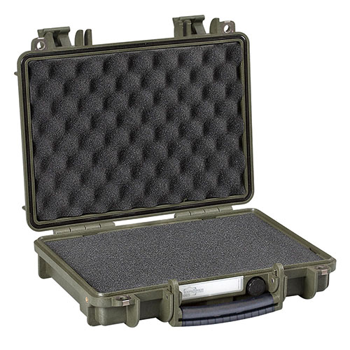 Protege tu equipo con la maleta Explorer Cases 3005: resistente al agua, con bisagras de metal, válvula de presión y espuma Pre-Cube para un ajuste perfecto.