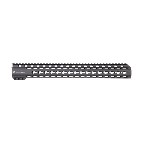 Descubre el SCHMEISSER Handguard Free Float KeyMod, ligero, elegante y duradero, con diseño Slim-Line y múltiples opciones para accesorios.
