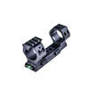 El SCHMEISSER USM-SCOPE MOUNT 34MM ofrece un montaje rápido y fijo, ajustable en altura y distancia, con nivel de burbuja y opción de 20 MOA para tiro a larga distancia.