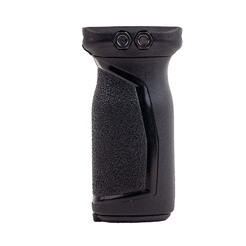 El Breacher Vertical Grip Picatinny ofrece un agarre ergonómico, superficie antideslizante y un compartimento impermeable para almacenamiento seguro de tus esenciales.
