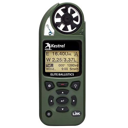 Con el Kestrel 5700 Elite, obtén datos de BC precisos, calibración para tu rifle y conectividad Bluetooth, todo en un medidor compacto y fácil de usar.