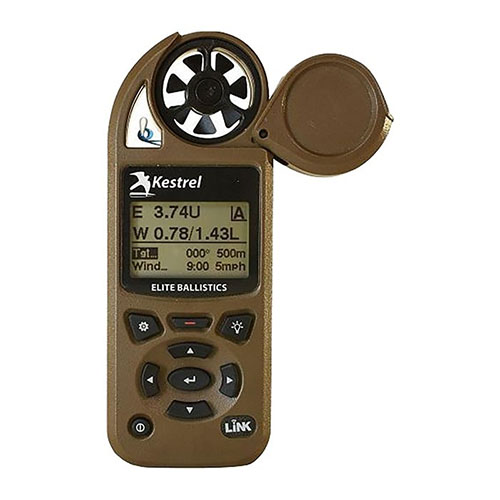 El Kestrel 5700 Elite mide 15 parámetros ambientales, ofrece datos de BC precisos, conectividad Bluetooth y es fácil de usar, ideal para tiradores de larga distancia.