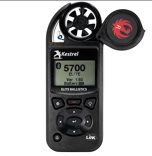 El Ruger Kestrel 5700 Elite es tu calculadora balística ideal, con perfiles de rifles Ruger, análisis ambiental en tiempo real y conectividad LiNK.