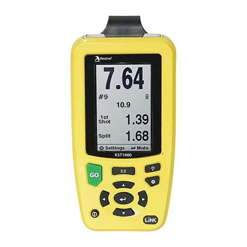 El KST1000 de MAGNETOSPEED es perfecto para tiradores, con modos personalizables, doble pantalla, resistencia al agua y conexión Bluetooth para entrenar y competir.