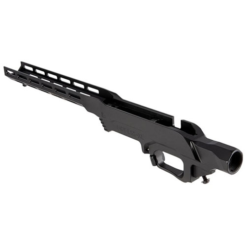 El sistema de chasis LSS-XL Gen 2 ofrece un forend más largo, compatibilidad con culatas estilo AR y utiliza revistas desmontables AICS para un rendimiento superior.