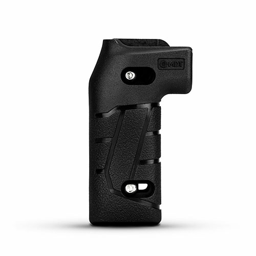 El MDT Vertical Grip Premier es ideal para el tiro de larga distancia, permitiendo ajustes hacia adelante y hacia atrás para adaptarse a cualquier tamaño de mano.