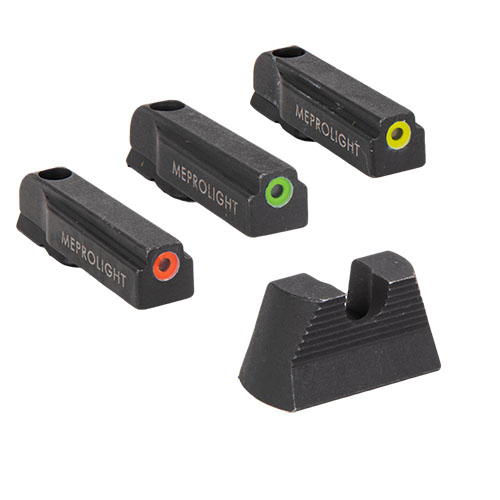 Descubre el ML40140 de MEPROLIGHT, un set fijo con tecnología HYPER BRIGHT y HELLCAT, ideal para una precisión y visibilidad excepcionales en cualquier situación.