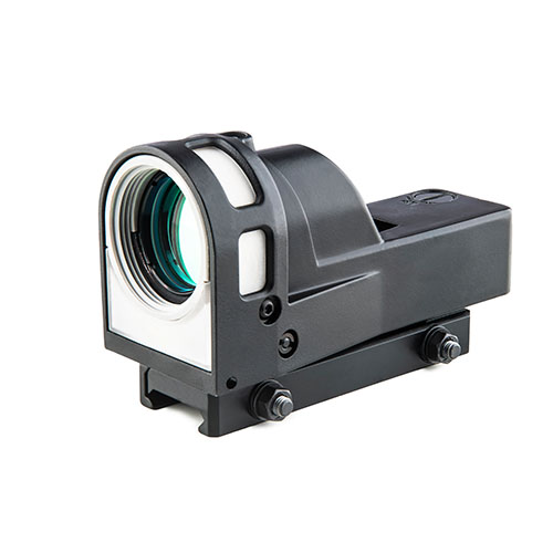 El MEPRO M21 es una mira reflex autoiluminada, sin baterías, con retículas múltiples y lente de 30mm, ideal para condiciones extremas y uso nocturno.