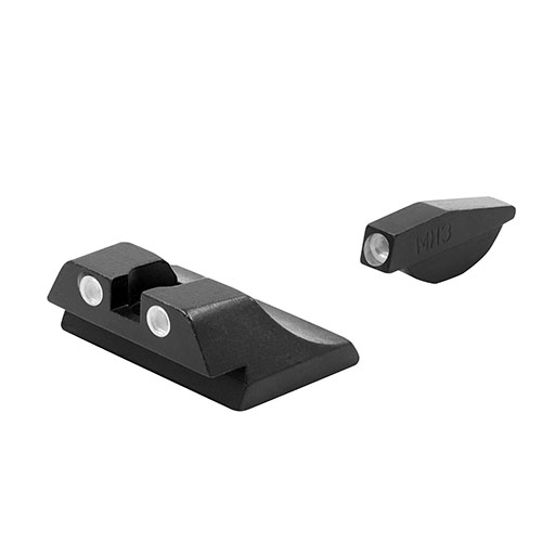 Meprolight Tru-Dot ofrece miras nocturnas autoiluminadas que mejoran la puntería en condiciones de luz baja, aumentando la eficiencia de impacto en más del 85%.