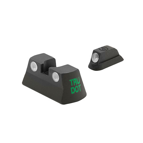 Meprolight® Tru-Dot® mejora tu puntería con miras autoluminadas, aumentando la eficacia de los disparos en condiciones de poca luz con tres puntos visibles.