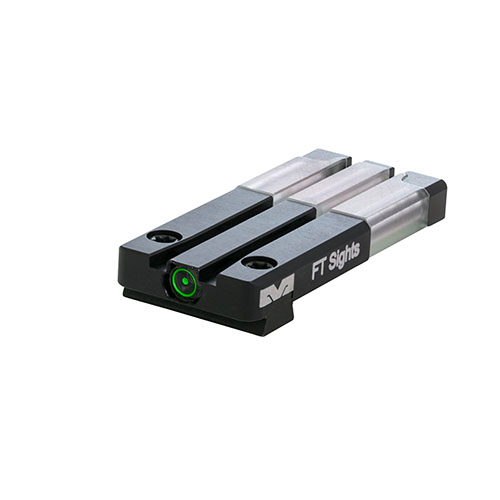 El Mepro FT Bullseye™ es un punto de mira ultra ligero y fácil de usar, con tritio y fibra óptica, ideal para cualquier condición de luz y diseñado para soportar el retroceso.