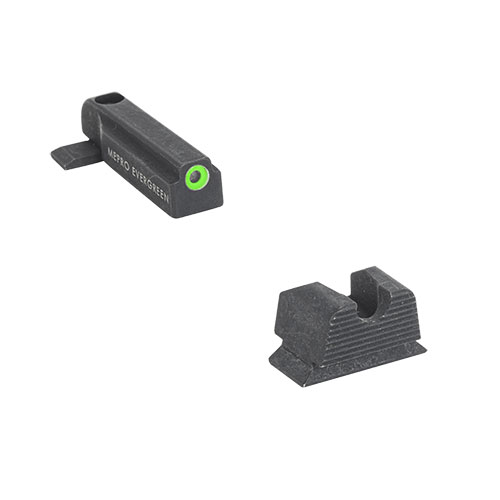 El Mepro Evergreen™ ofrece una mira LED super brillante para mejorar la precisión en el día y la noche, con 5 años de uso confiable y sin materiales peligrosos.