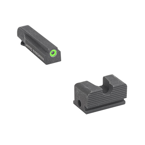 El Mepro Evergreen™ ofrece una mira LED super brillante para operaciones diurnas y nocturnas, aumentando drásticamente tu probabilidad de impacto.