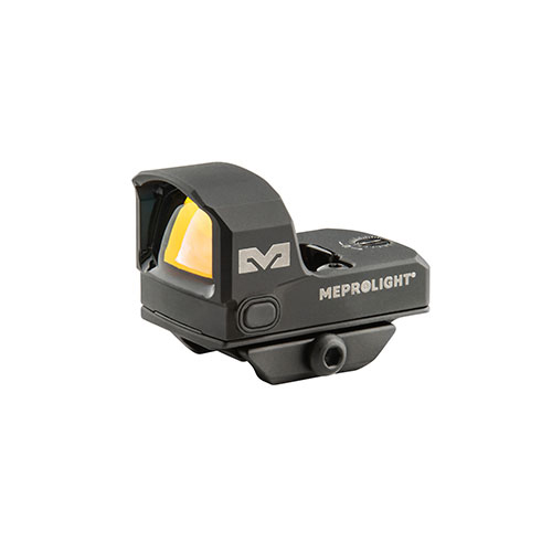 El Mepro MPO-DF es un visor red dot de 3.5 MOA, resistente al agua y golpes, con control de brillo automático y adaptador Picatinny incluido.