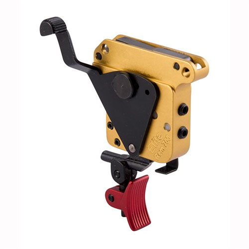 El gatillo Timney Calvin Elite para Remington 700 es totalmente ajustable, fácil de instalar, con seguridad integrada y personalizable para un disparo preciso.