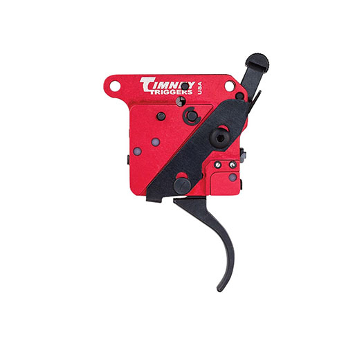 Descubre el gatillo de 2 etapas para Remington 700 de TIMNEY, con seguridad, ajuste de 1.5 lb a 3 lb y acabado niquelado para un disparo preciso y confiable.