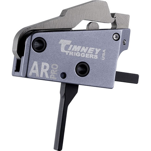 Descubre el gatillo AR PRO de Timney, con un peso de 8 oz en la primera etapa y 1.5 lb en la segunda, ¡instalación fácil y durabilidad garantizada!