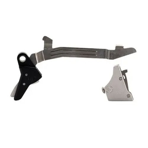 Mejora tu Glock Gen 3-4 con el Ultimate Builder's Kit de Timney: disparo suave, peso de 2.5-3lbs y componentes de acero inoxidable para mayor durabilidad.