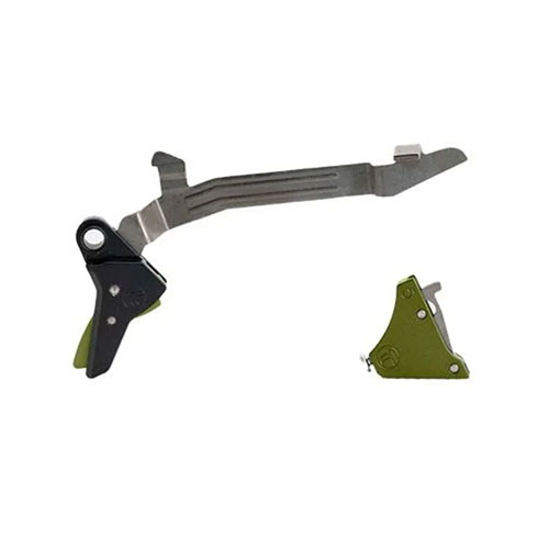 Mejora tu Glock Gen 3-4 con el Ultimate Builder's Kit de Timney: disparo más ligero (2.5-3 lbs), partes de acero inoxidable y diseño optimizado para un mejor rendimiento.