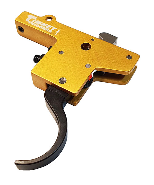 Disfruta de un gatillo estilo shotgun, ajustable de 1.5 a 4 lb, fácil de instalar y con un acabado pulido para una precisión excepcional en tu Mauser M93/M96.