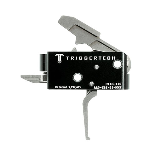 Disfruta de un disparo preciso con el TRIGGERTECH AR15, que ofrece tecnología Frictionless Release, acción de dos etapas y resistencia a la corrosión.