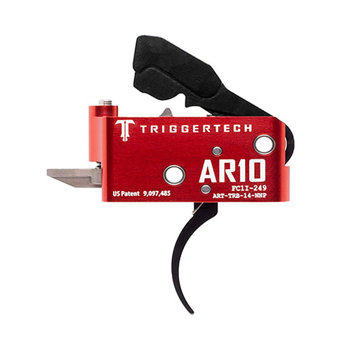 Los disparadores AR10 de TRIGGERTECH ofrecen una acción de dos etapas con tecnología Frictionless Release, garantizando precisión y fiabilidad en cualquier entorno.