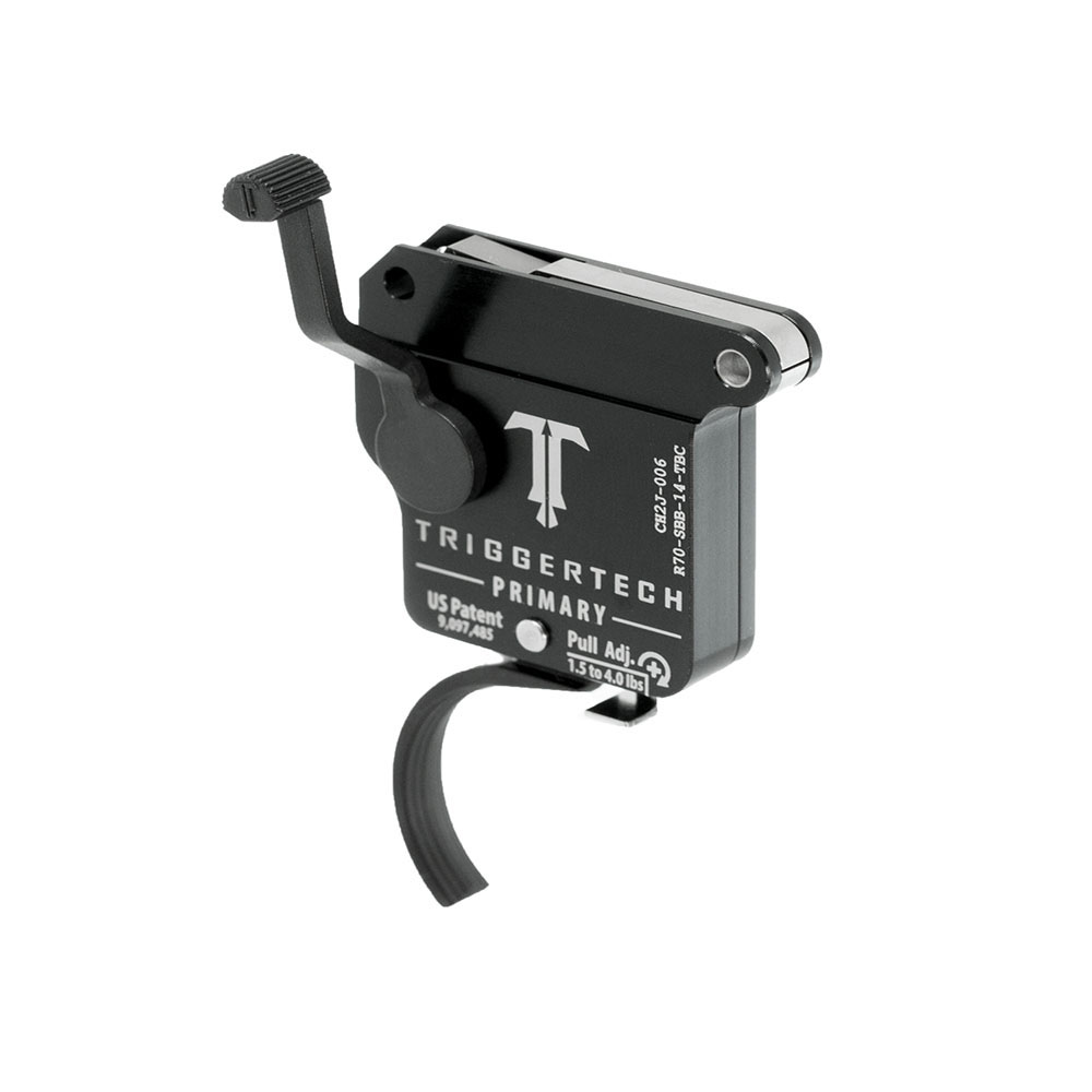 TRIGGERTECH Rem700 Primary - Right - No bolt release - Traditional Curved (PVD Black)