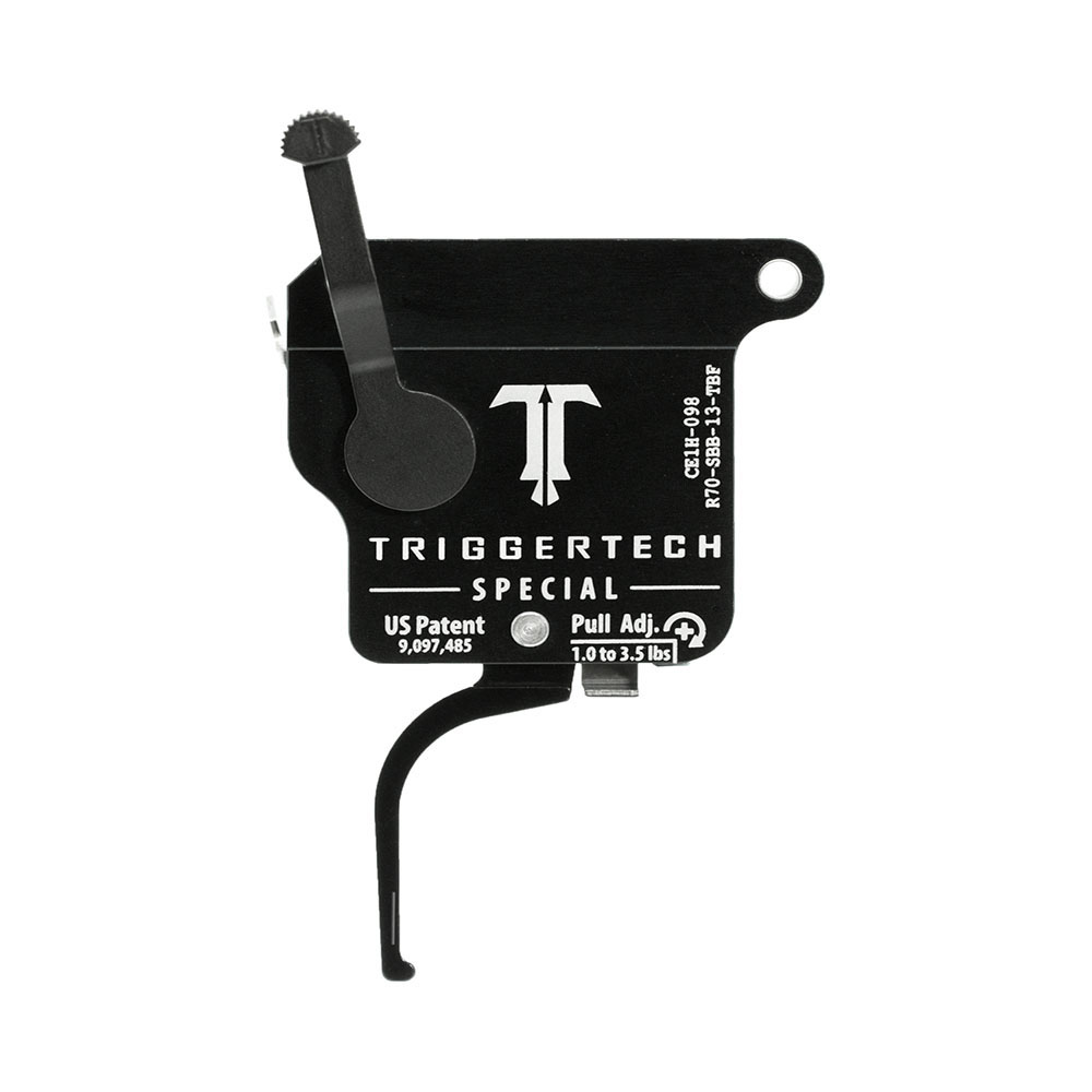 TRIGGERTECH Rem700 Special - Right - No bolt release - Straight Flat (PVD Black)
