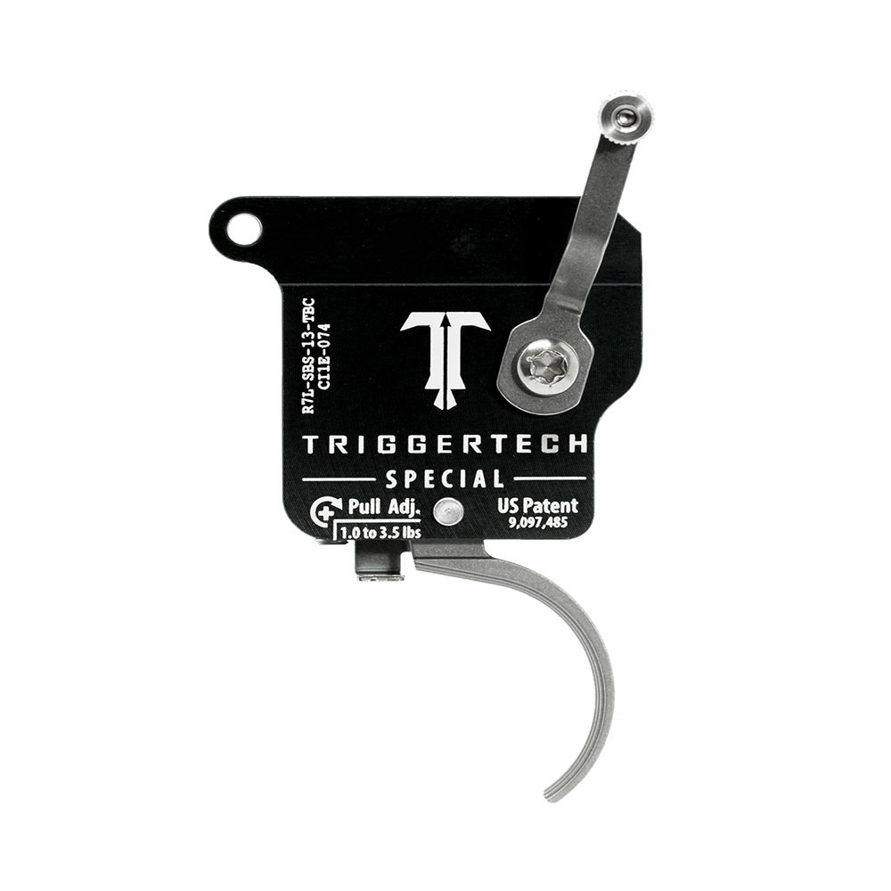 TRIGGERTECH Rem700 Special - Left - No bolt release - Traditional Curved (Stainless)
