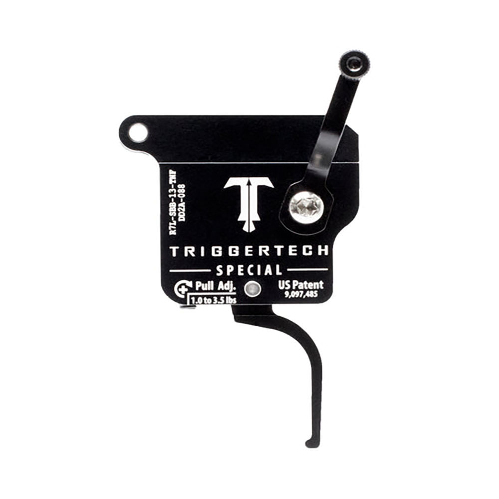 TRIGGERTECH Rem700 Special - Left - No bolt release - Straight Flat (PVD Black)