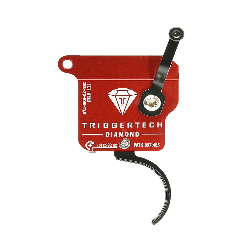 TRIGGERTECH Rem700 Diamond - Left - No bolt release - Traditional Curved (PVD Black)