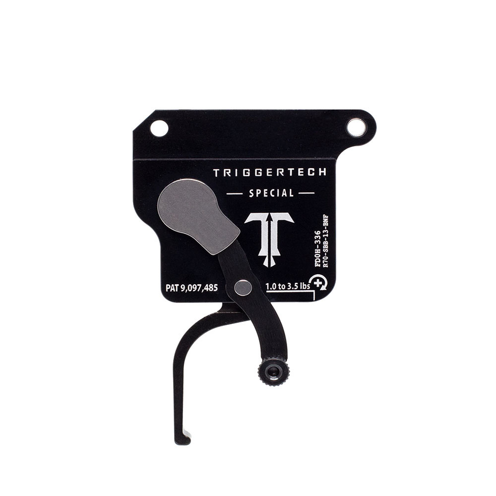 TRIGGERTECH Rem700 Primary Bottom Safety - Right - No bolt release - Straight Flat (PVD Black)